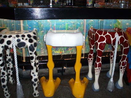 The Animal-Footed Chairs by the Bar