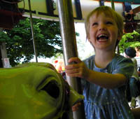 Annie on the Merry-Go-Round