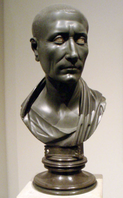 Doleful Looking Bust of Julius Caesar