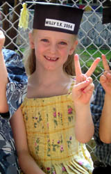 Vanessa at her Kindergarten Graduation