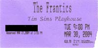 Frantics Ticket!