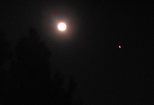 Moon and Mars Composite