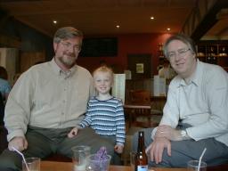 Me, Vanessa and Kenneth at the Pub