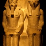 Statue of Horemheb and the God Horus