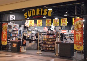 Sunrise Records Storefront in Hillcrest Mall