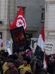 Egypt Demonstrators in Dundas Square 2