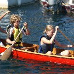 Vanessa and Two Boys in Canoe
