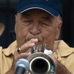 Trumpeter from the Downtown Dixieland Band