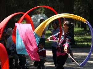 Ribbon Waving on Grounds of the Temple of Heaven Complex (1)
