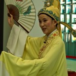 Guangzhou Pavilion: Singer Miming Chinese Opera