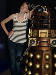 Vanessa Posing with Dalek