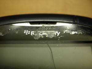 Battered Logo on BlackBerry 8320