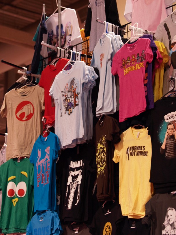 Fan Expo: Wall of T-Shirts