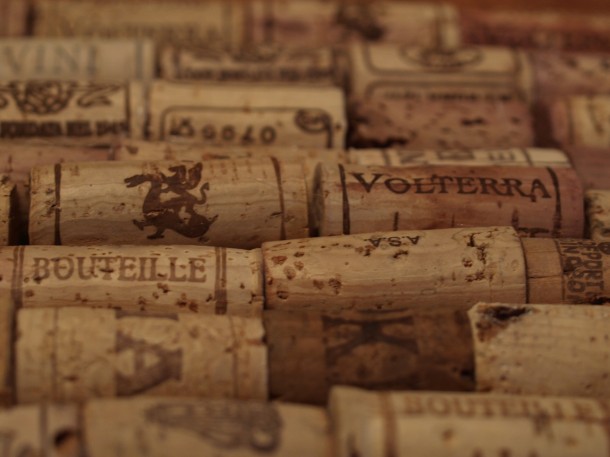 Corkboard #1 (which emphasizes a couple of Chateau Volterra corks)