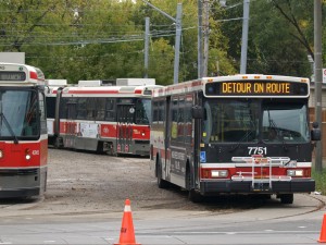 Scotiabank Toronto Waterfront Marathon - TTC Bus: Detour on Route
