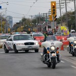 Scotiabank Toronto Waterfront Marathon - Police Escort Ahead of the Racers