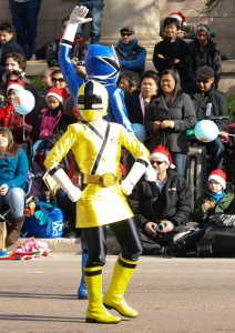 Toronto Santa Claus Parade 04 - A Couple of Power Rangers