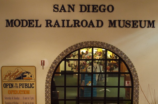 Facade of the San Diego Model Railroad Museum