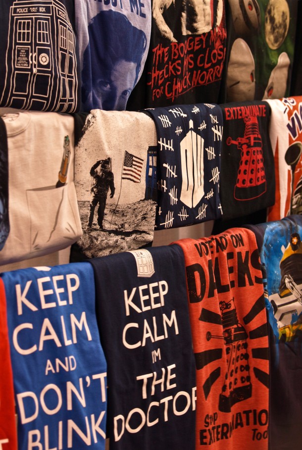 Wizard World: Dr Who T-Shirt Display
