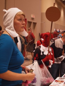 Fan Expo: Fionna and Harley Quinn Cosplayers