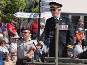 Warrior's Day Parade #21b - Alan Roy Beside WWII Veteran Jim Eddy