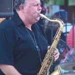 Beaches Jazz Festival: Saxophone Player from Clint Ryan and The Burgess Brothers Band
