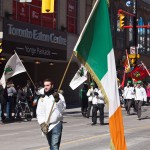 Flag Bearer at the St. Patrick’s Day Parade