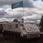 White UN Troop Carrier