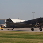DC-3 Dakota Being Towed Off