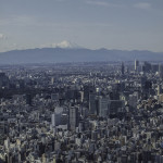 Tokyo Cityscape with Mt Fuji in the Distance