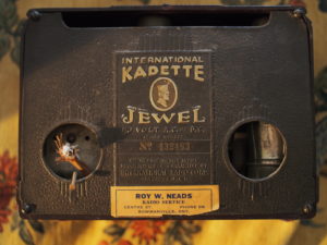 Kadette Jewel (Brown and Ivory, Bakelite) - Back