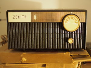 Zenith Model X114C (Brown, Plastic) - Front