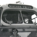 Audrey Stuart en route to Niagara Falls 1952