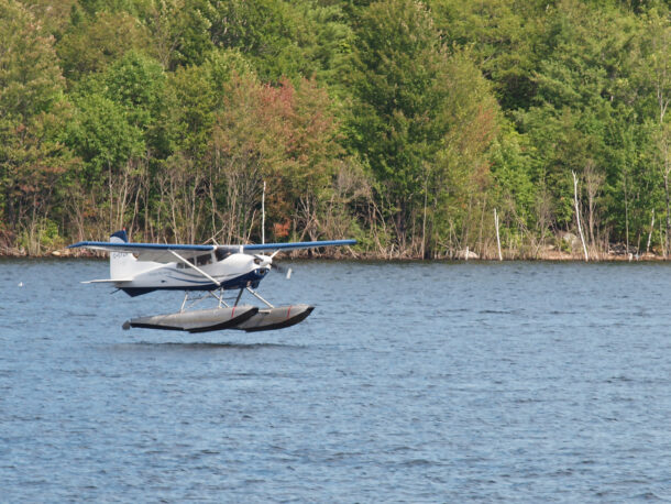 Seaplane About to Land in Parry Sound